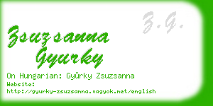 zsuzsanna gyurky business card