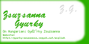 zsuzsanna gyurky business card